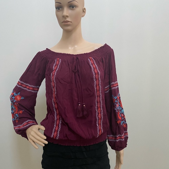 Tops - Off Shoulder-Long Sleeve